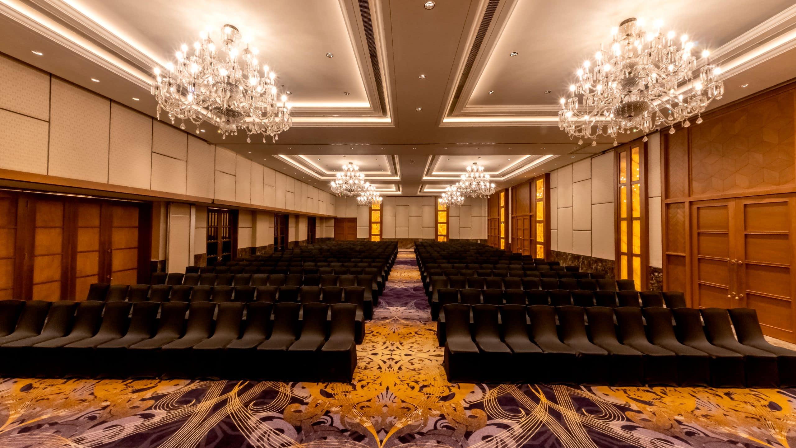 1 of 2 Hyatt Ahmedabad The Grand Ballroom Theatre Setup