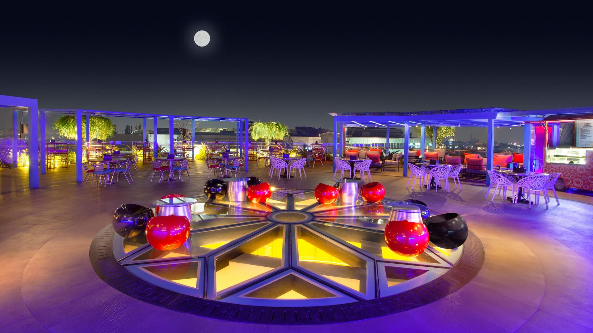 Hyatt Place Hyderabad Banjara Hills Zing Terrace Night