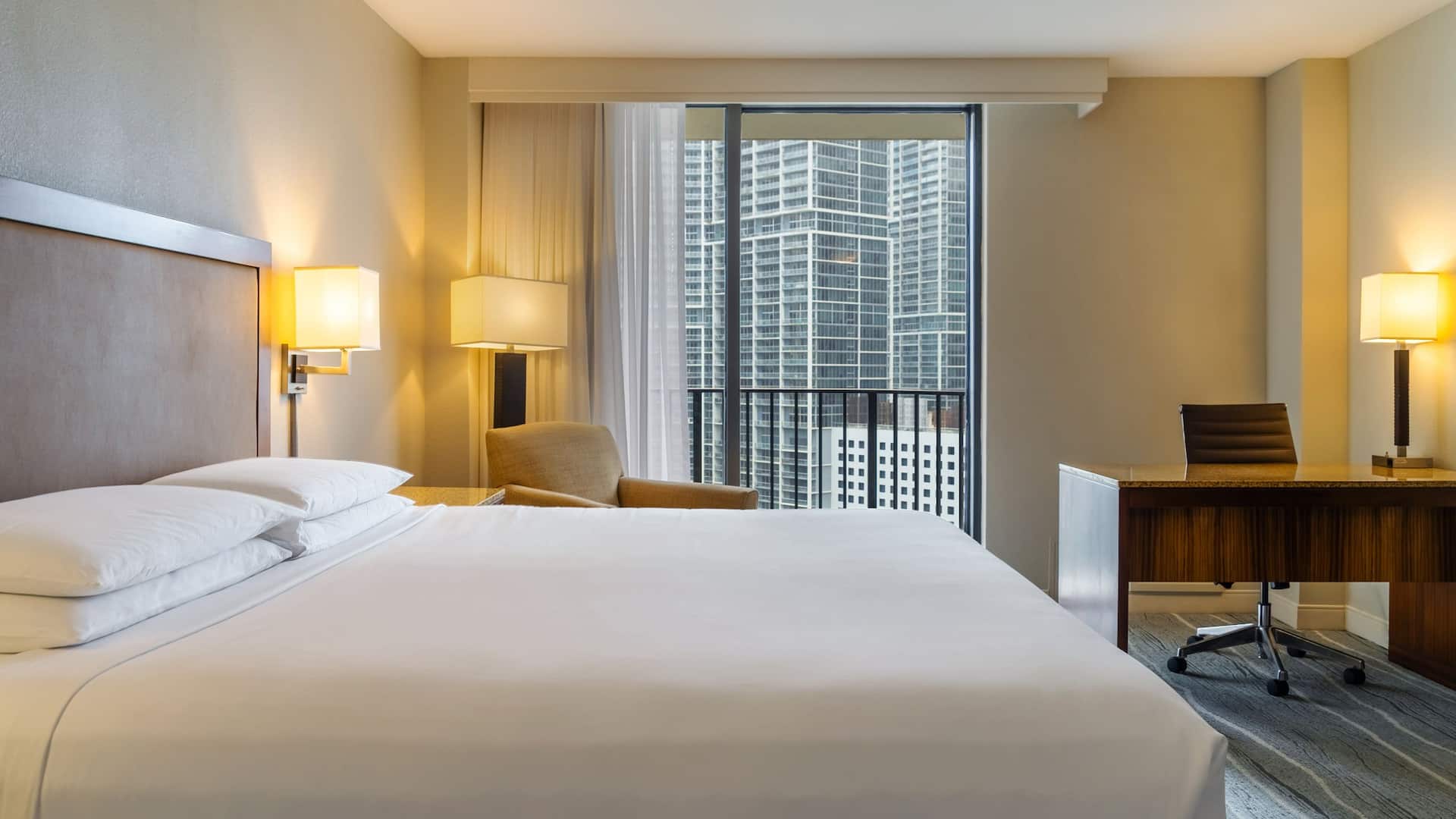 1 of 2 Hyatt Regency Miami King Guestroom