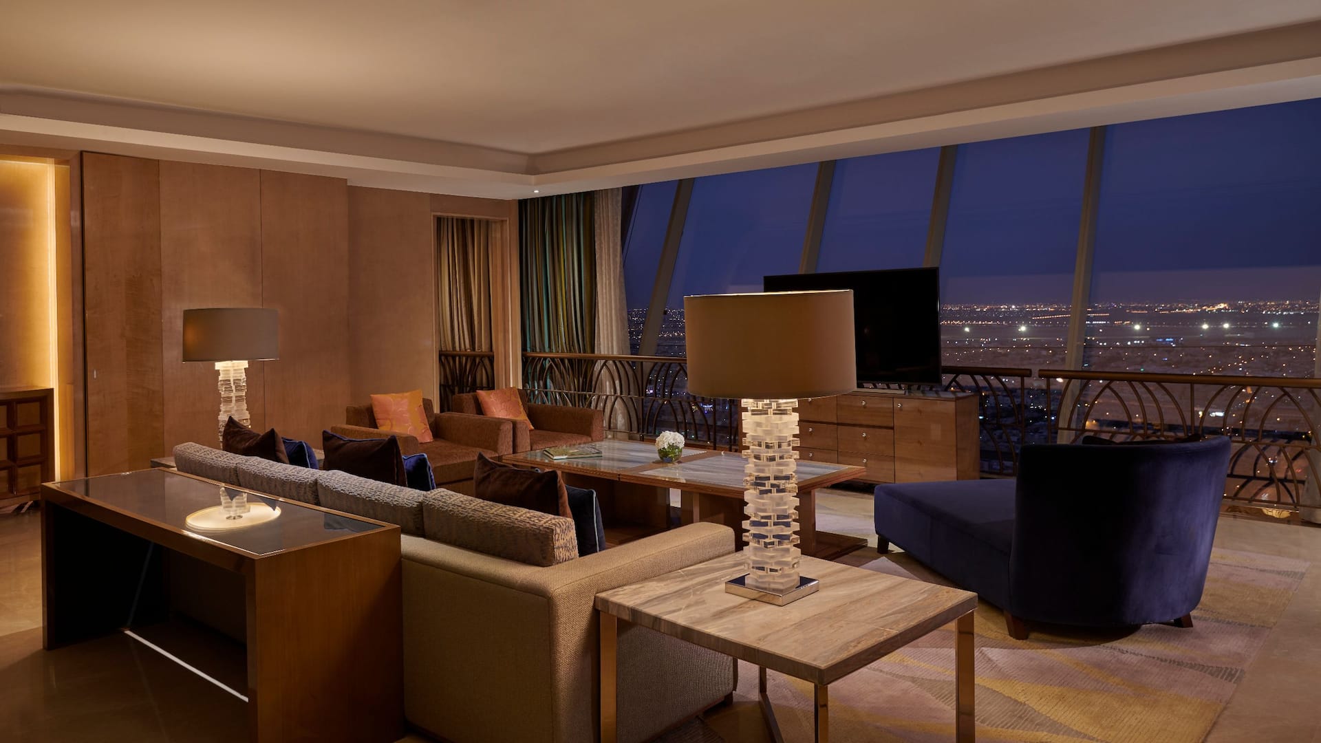 Hyatt Regency Riyadh Olaya Royal Suite Living Room City View