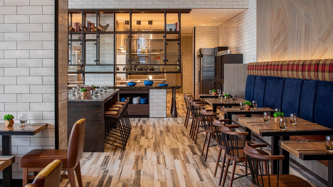 Bridgetown BBQ restaurant dining room seating area