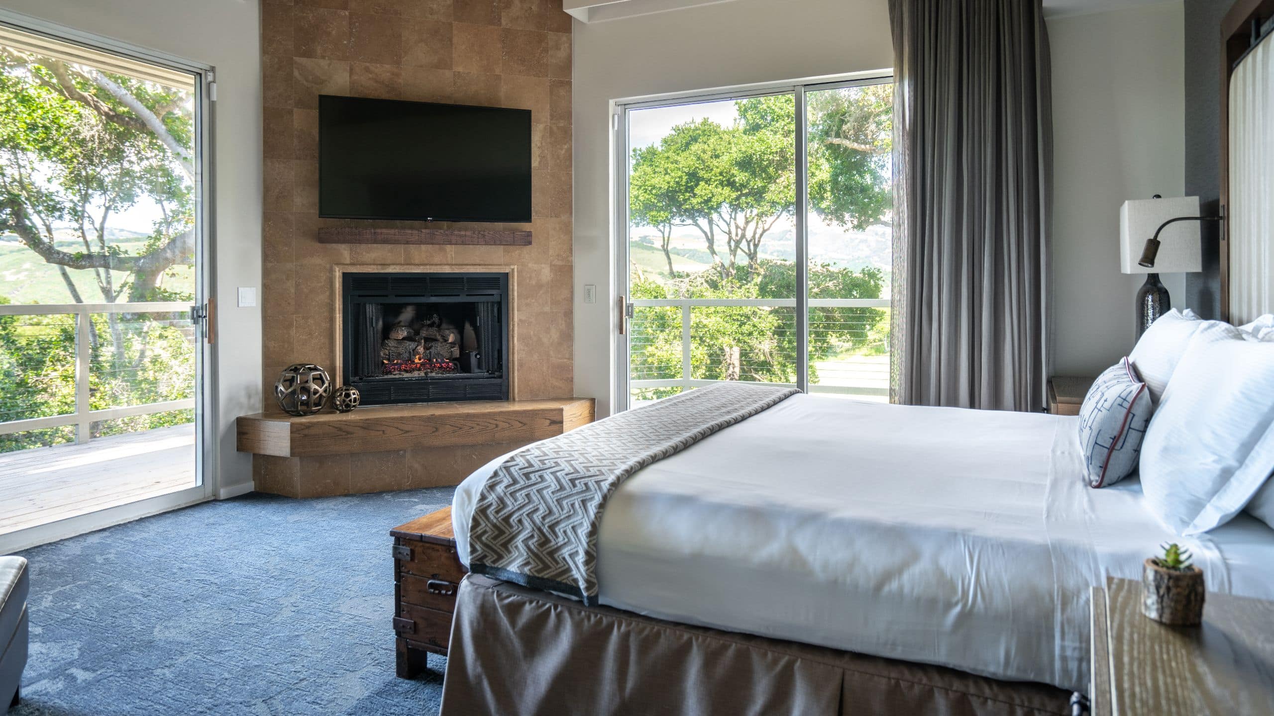 2/3 Carmel Valley Ranch Hilltop Garland Bedroom