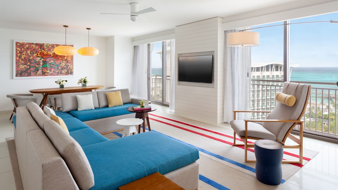 deluxe ocean view living room