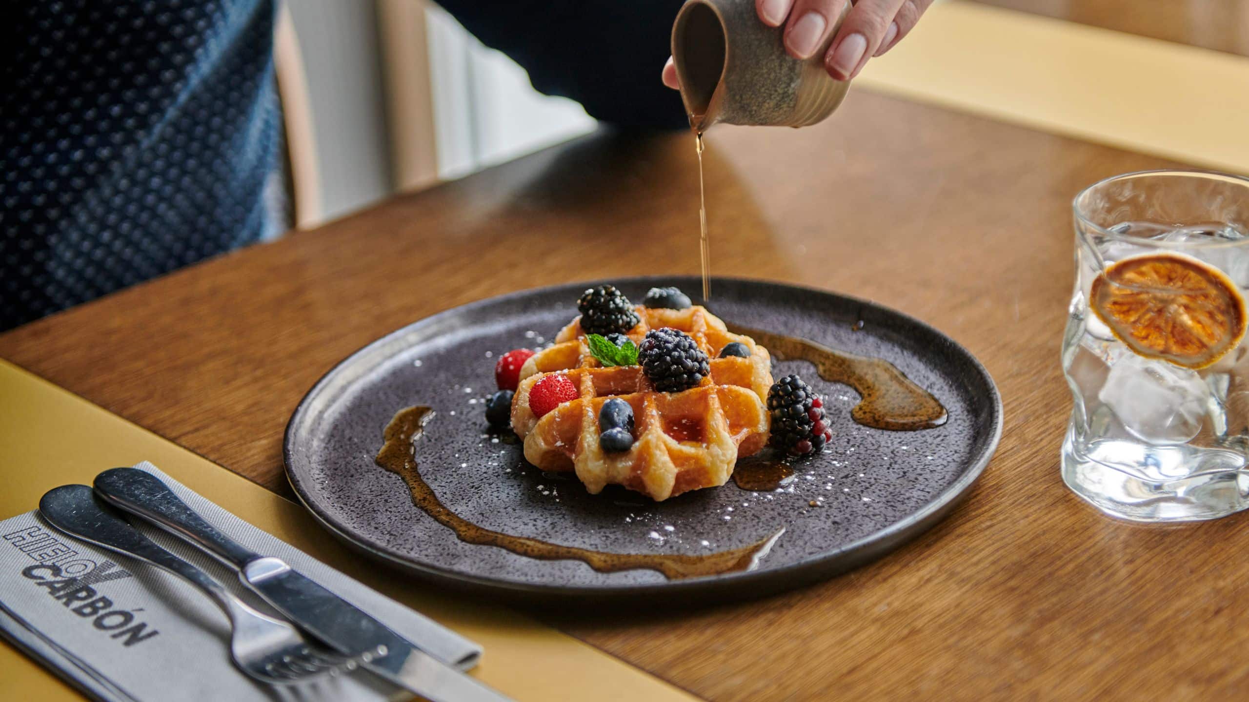 Hyatt Centric Gran Via Madrid Brunch Waffle