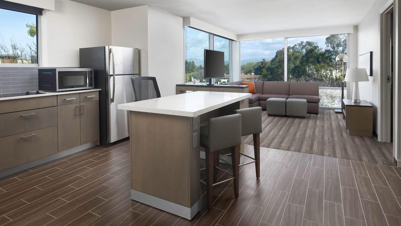 Hyatt House San Jose Airport Corner Guestroom Suite with a view San Jose