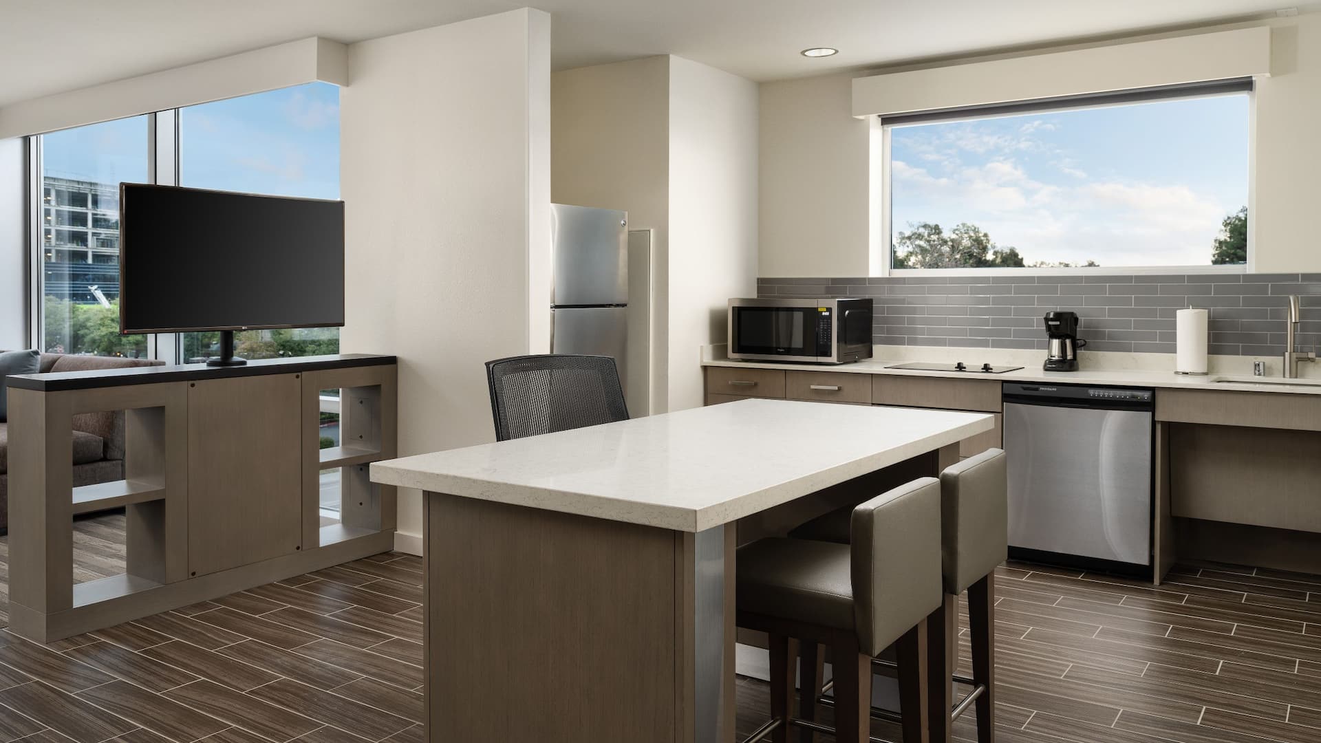 Hyatt House San Jose Airport One Bedroom Suite Kitchen