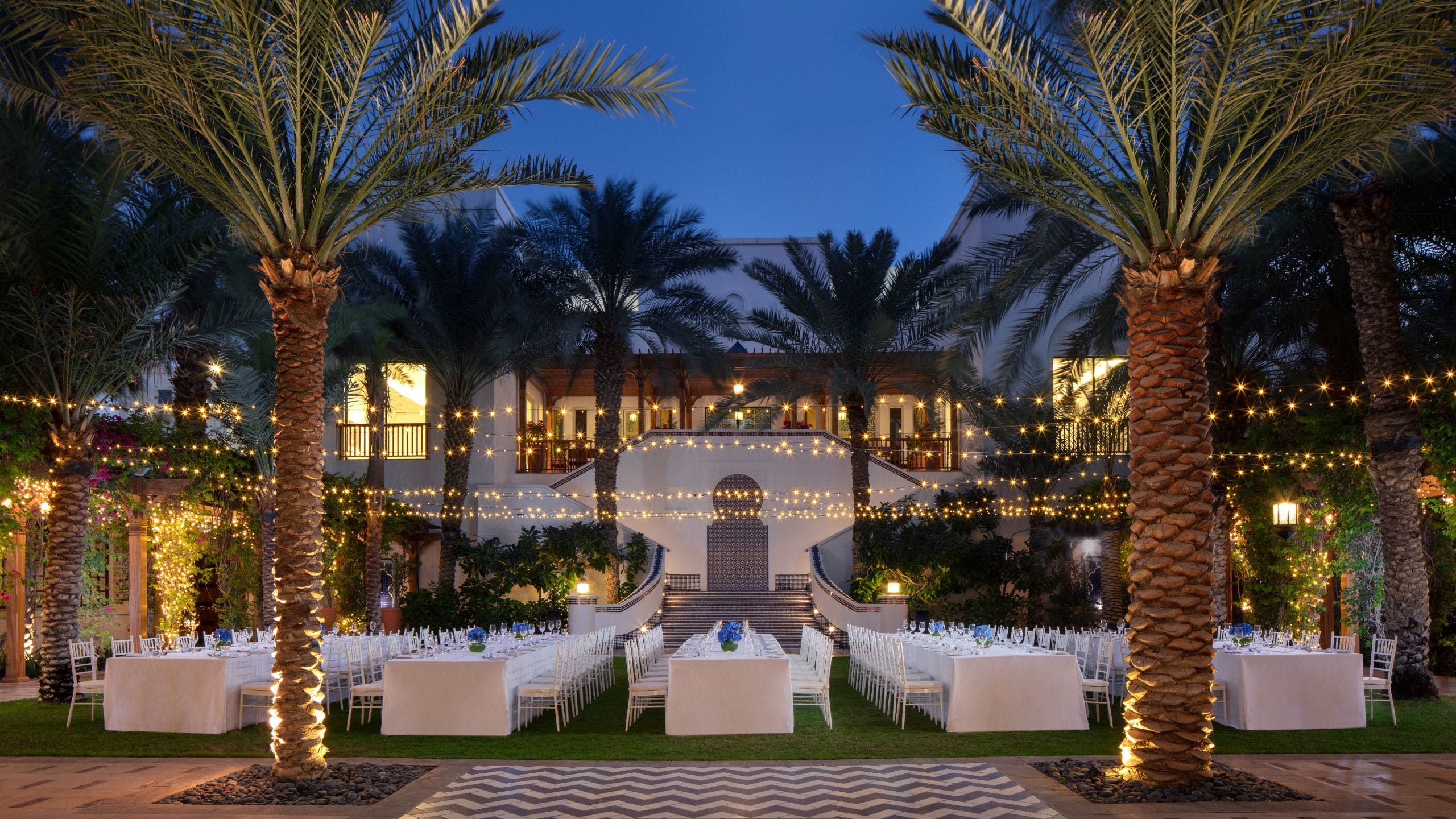 Park Hyatt Palm Garden Dusk