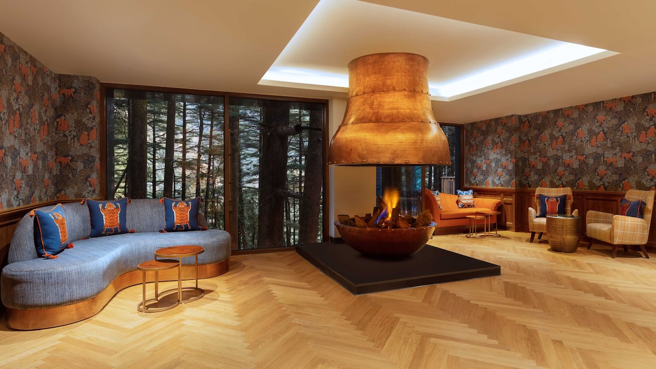 Fireplace - Hyatt Regency Dharamshala Resort
