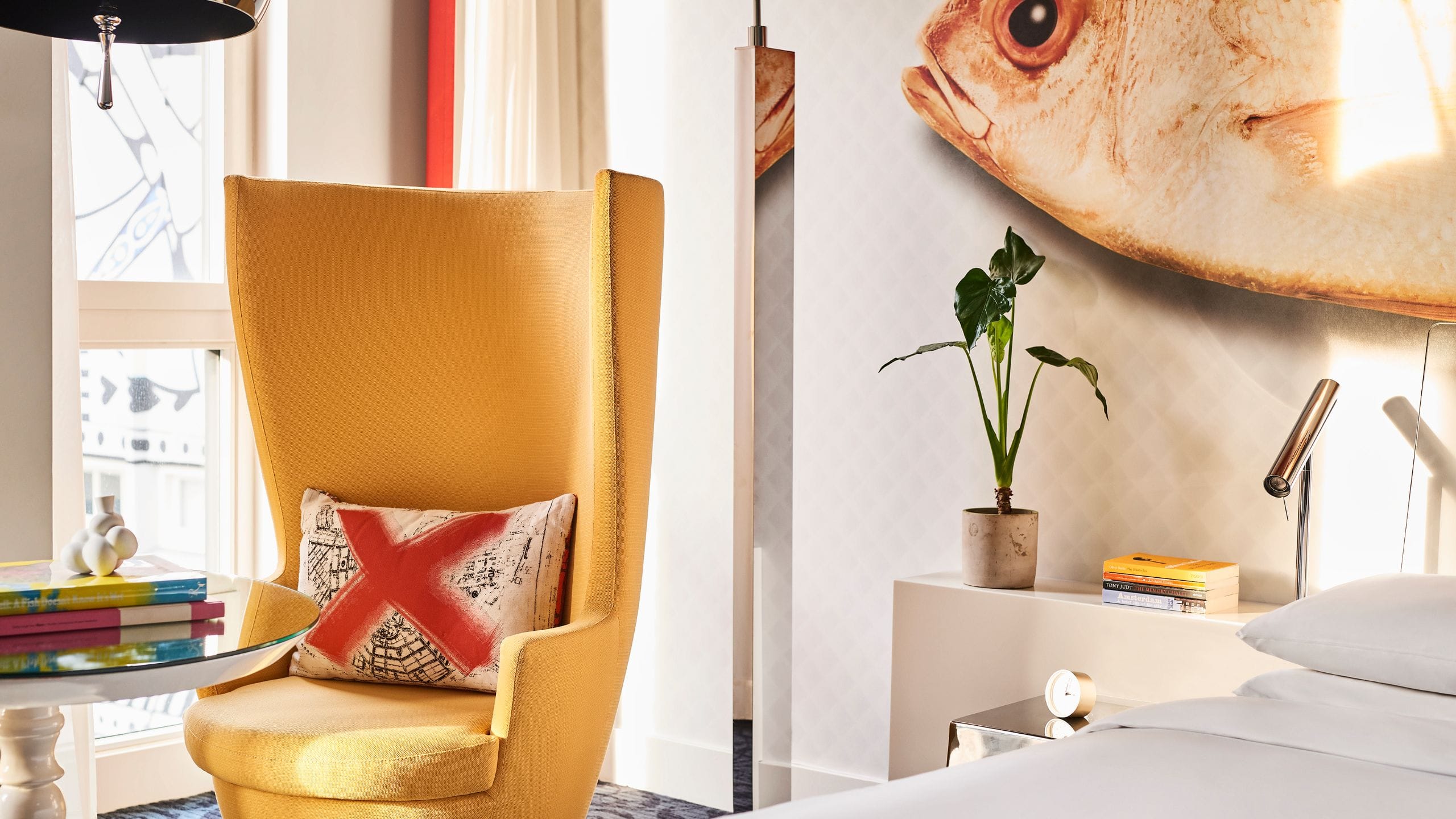 Andaz Amsterdam Prinsengracht Guestroom Yellow Chair