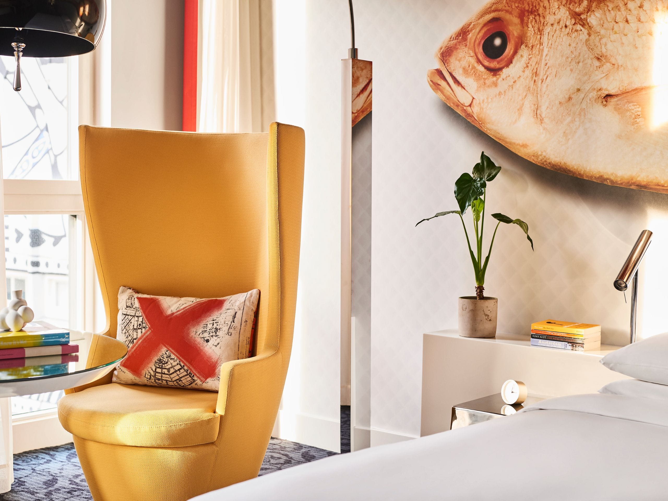 Andaz Amsterdam Prinsengracht Guestroom Yellow Chair