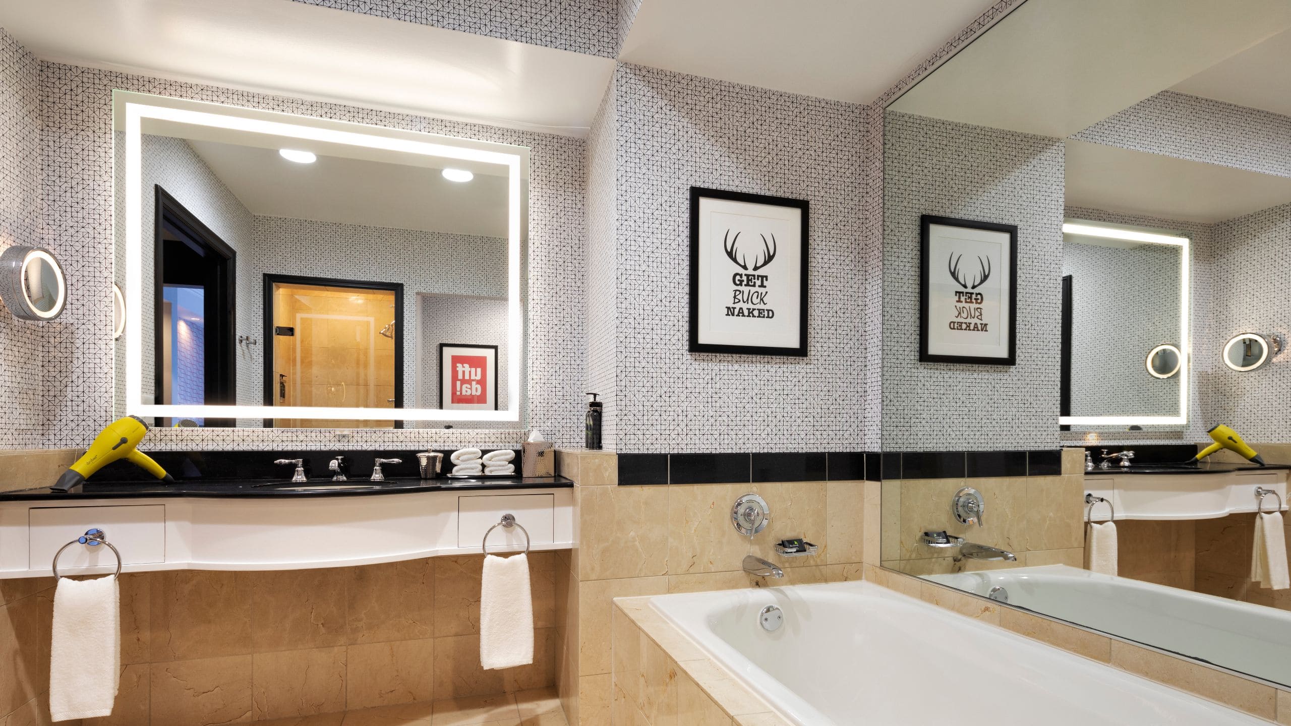 2 of 3 Hyatt Centric Downtown Minneapolis Two Queen Beds Bathroom