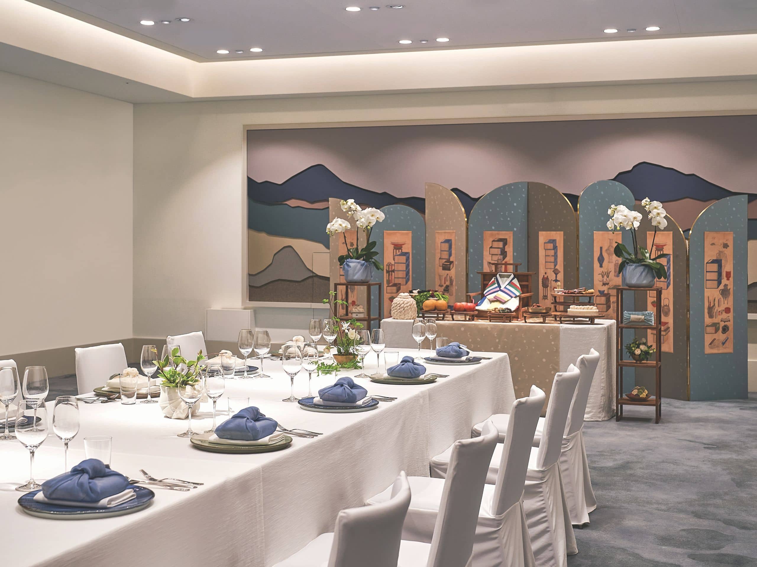 Andaz Seoul Gangnam First Birthday Party Setup Conference Table