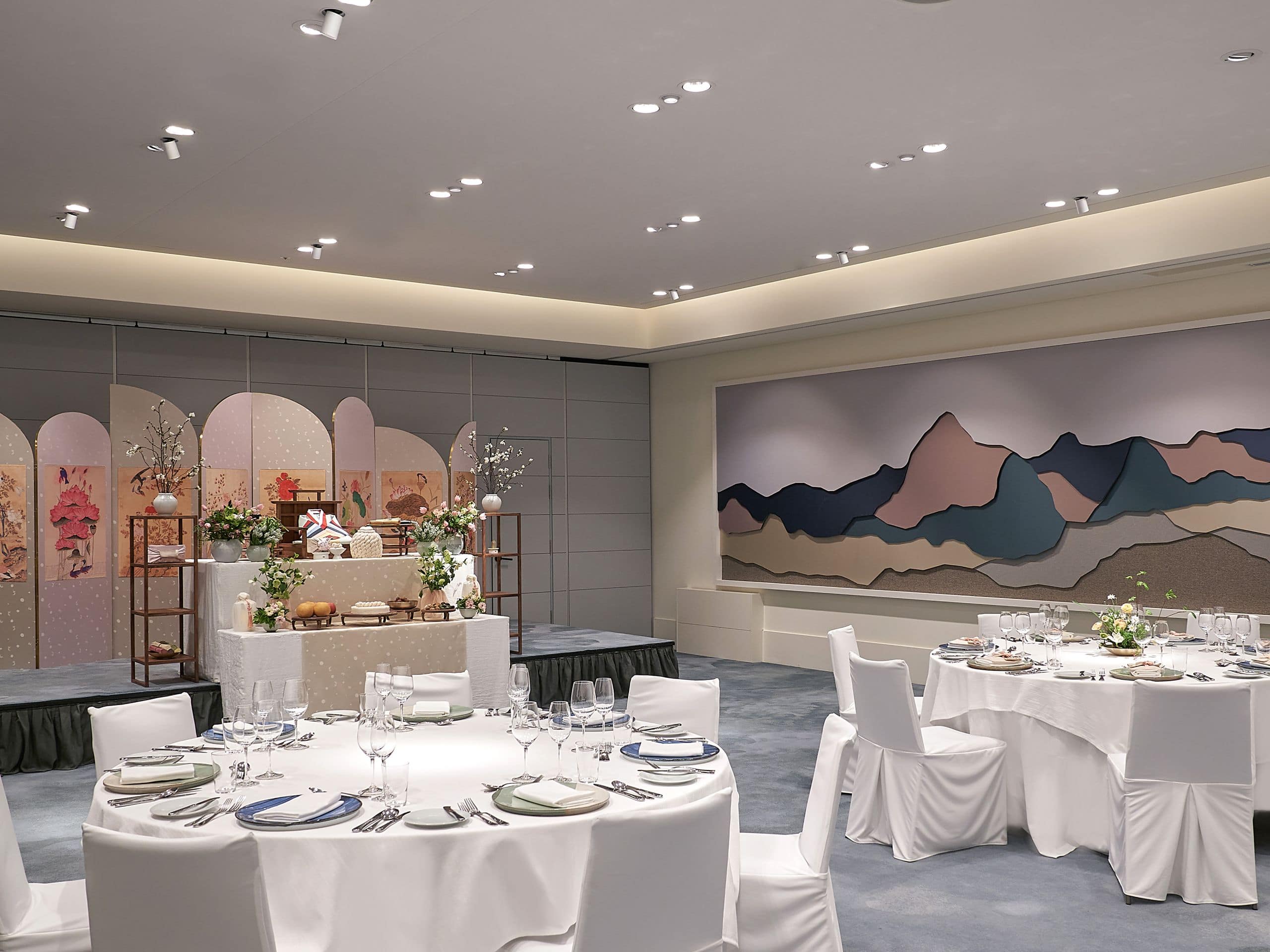 Andaz Seoul Gangnam First Birthday Party Setup Round Table