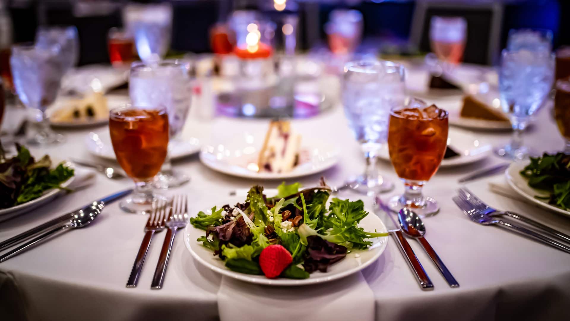 2 of 3 Hyatt Regency Tulsa Downtown Ballroom Table Setup