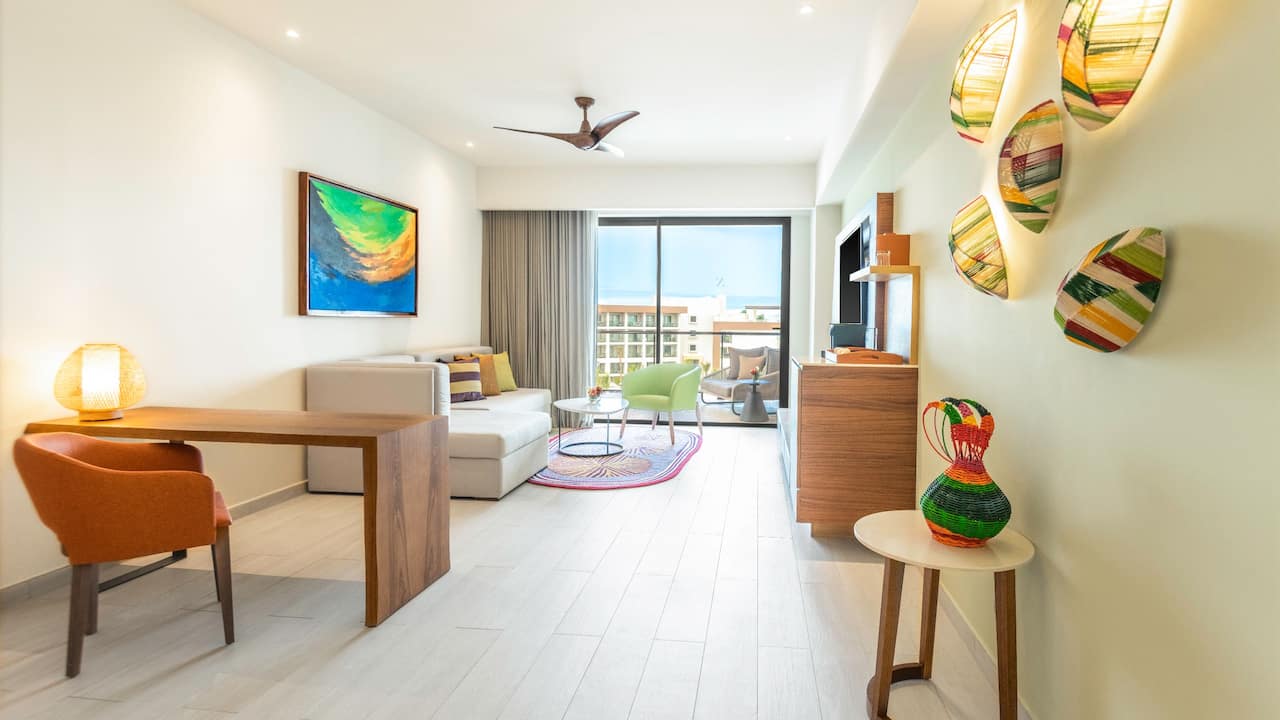 Ocean View One Bedroom Suite Living Room