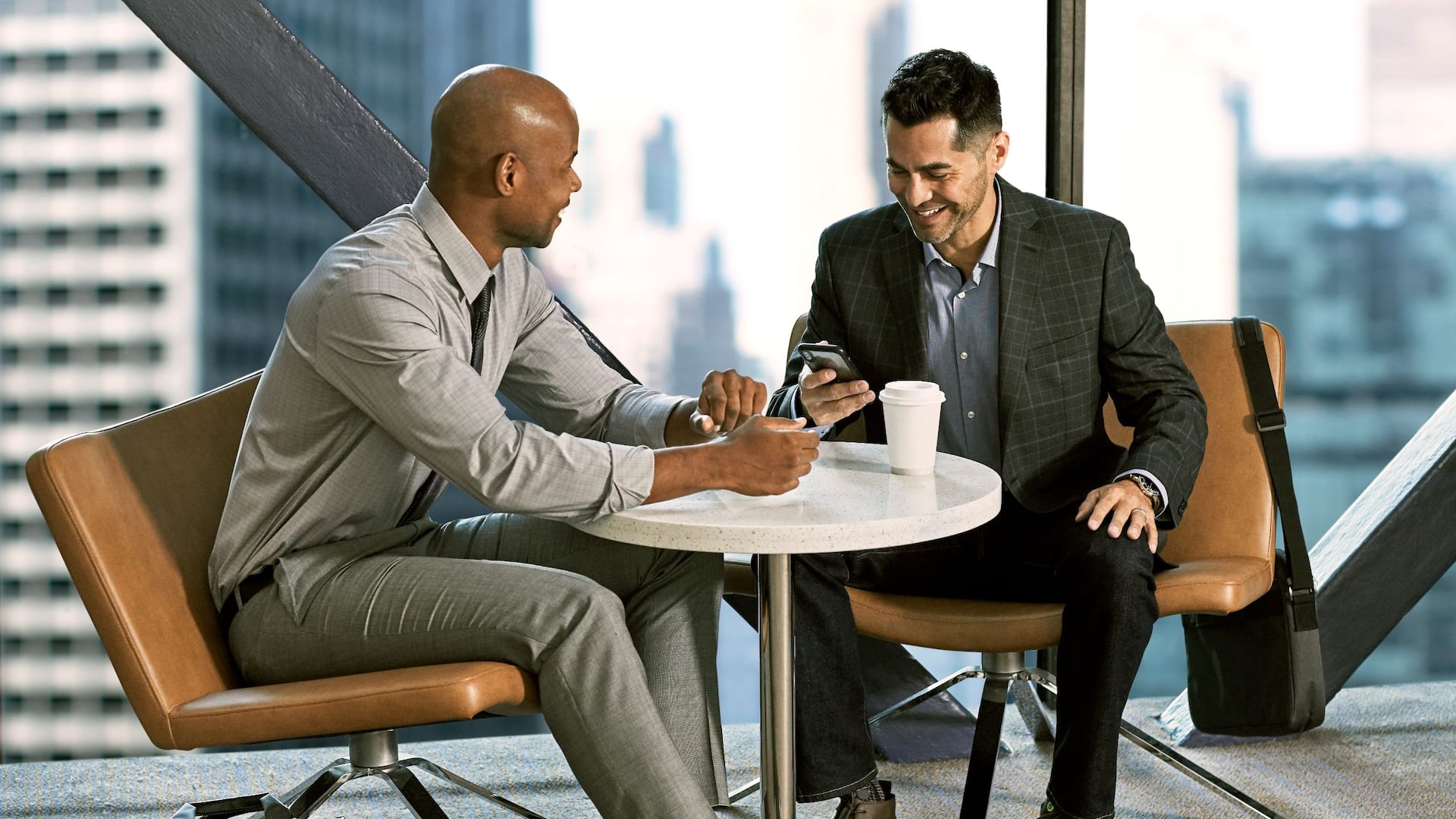 Hyatt Regency HR_P167 Business Men Coffee