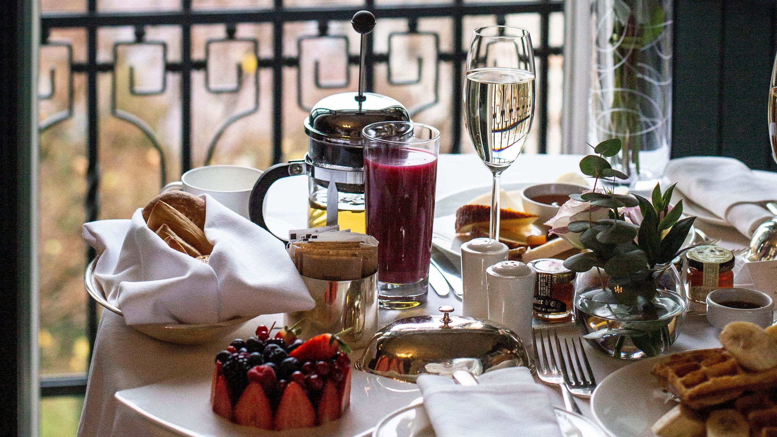Park Hyatt Istanbul - Macka Palas Room Service Breakfast Setup