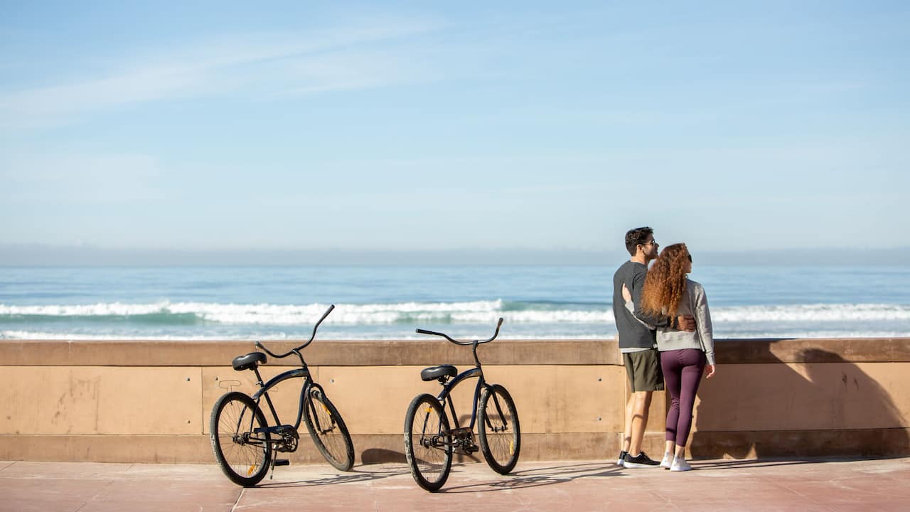 San Diego Couple Biking