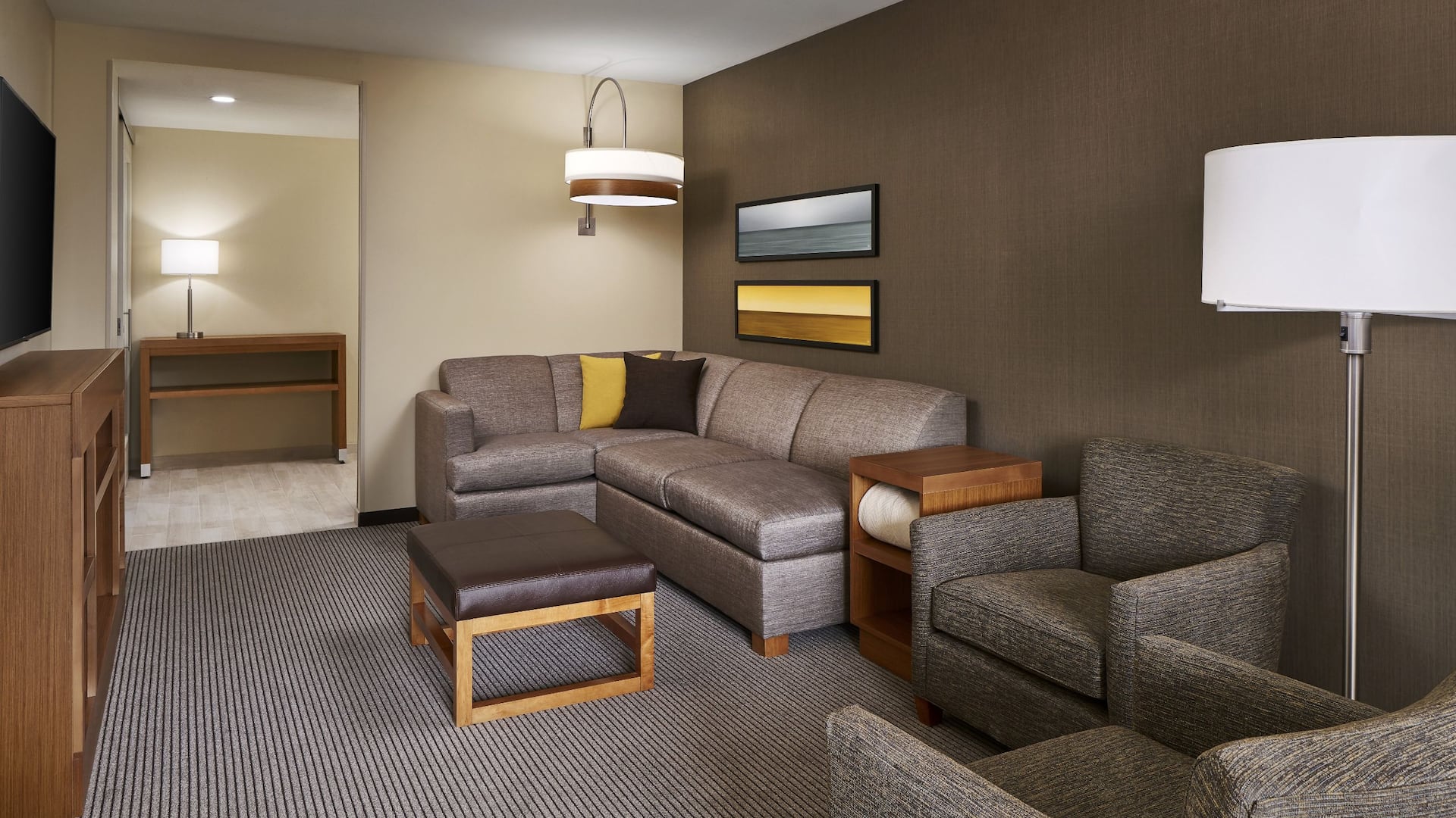 Hyatt Place Wilmington Riverfront King Suite Living Room