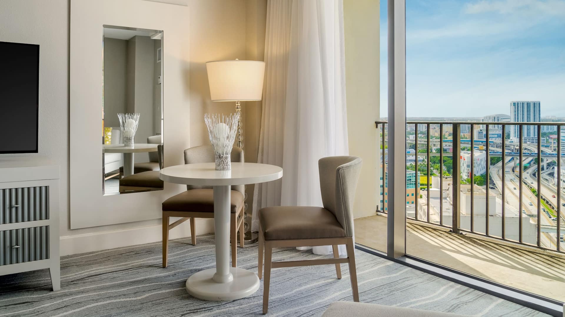 Hyatt Regency Miami Presidential Suite One King Bed Sitting Area