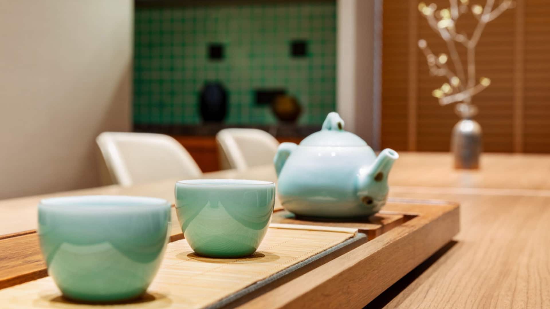 Hyatt Place Chongli Private Dining Area Tea Setup