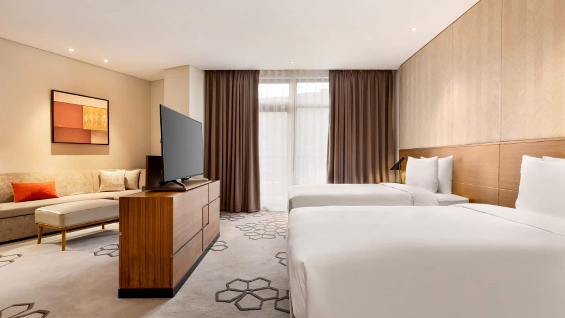 Hyatt Place Chongli View Twin Beds with Sofa