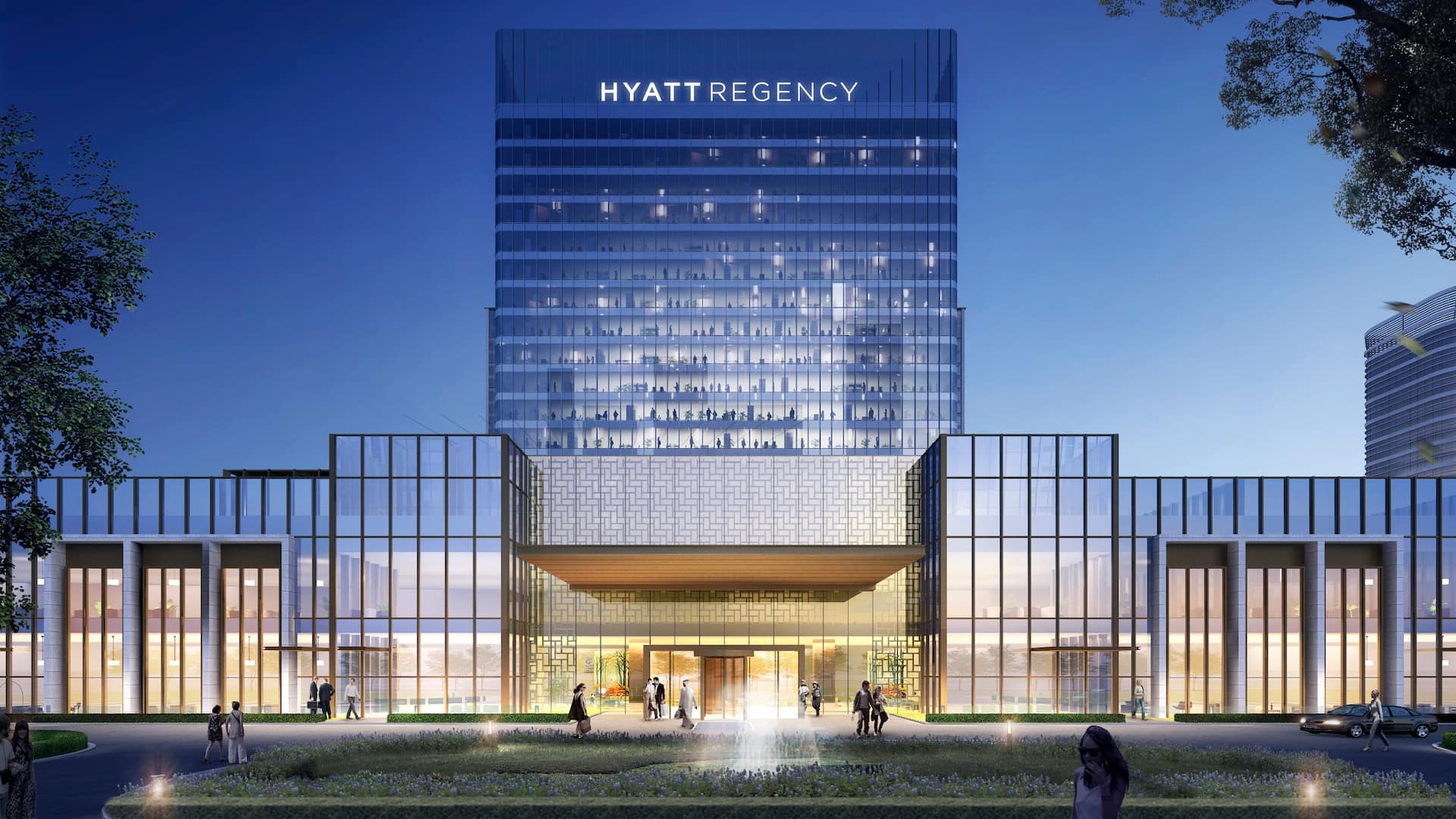 2 of 2 Hyatt Regency Ningbo Hangzhou Bay Hotel Main Entrance