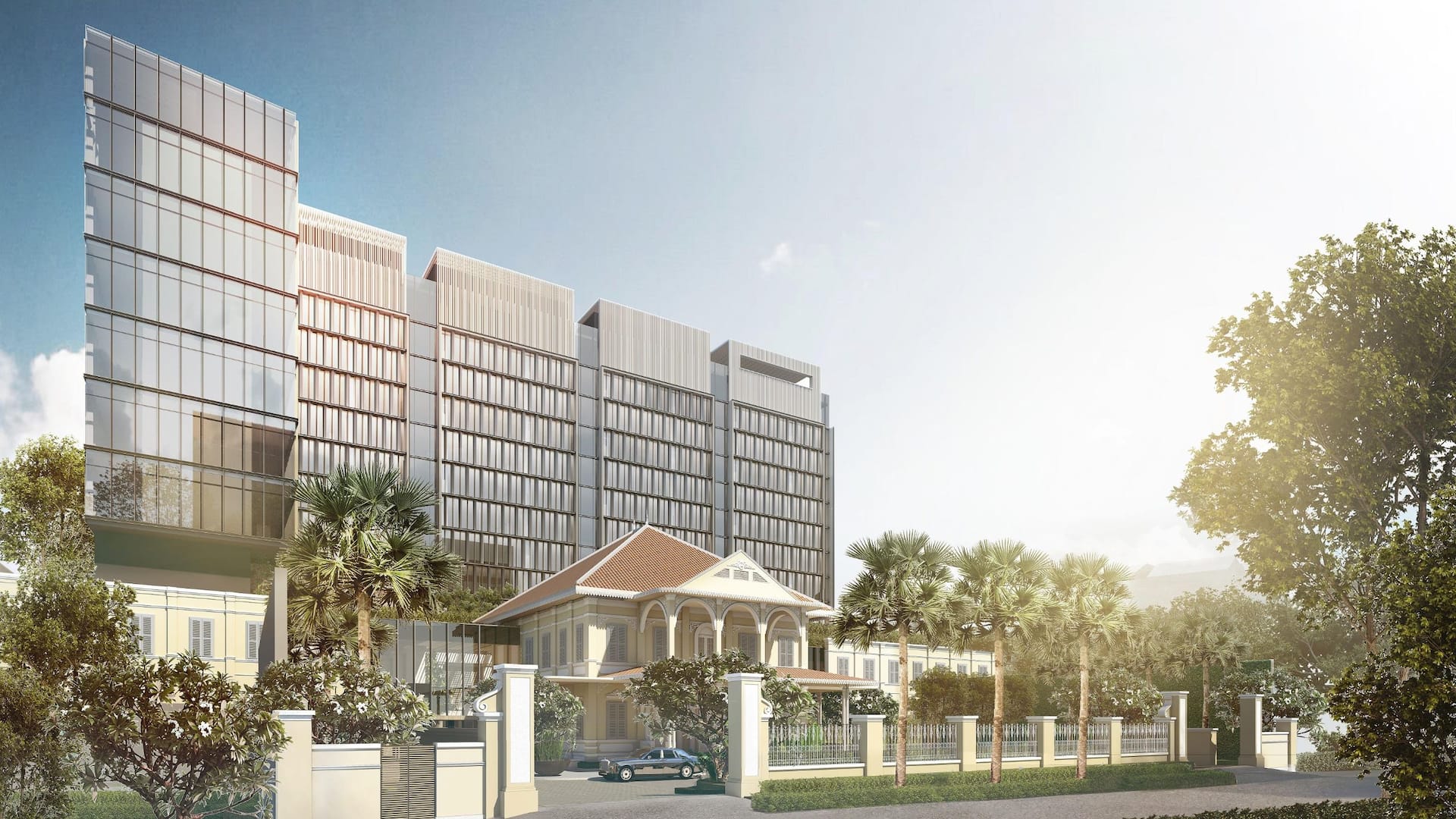 Façade of Hyatt Regency Phnom Penh 