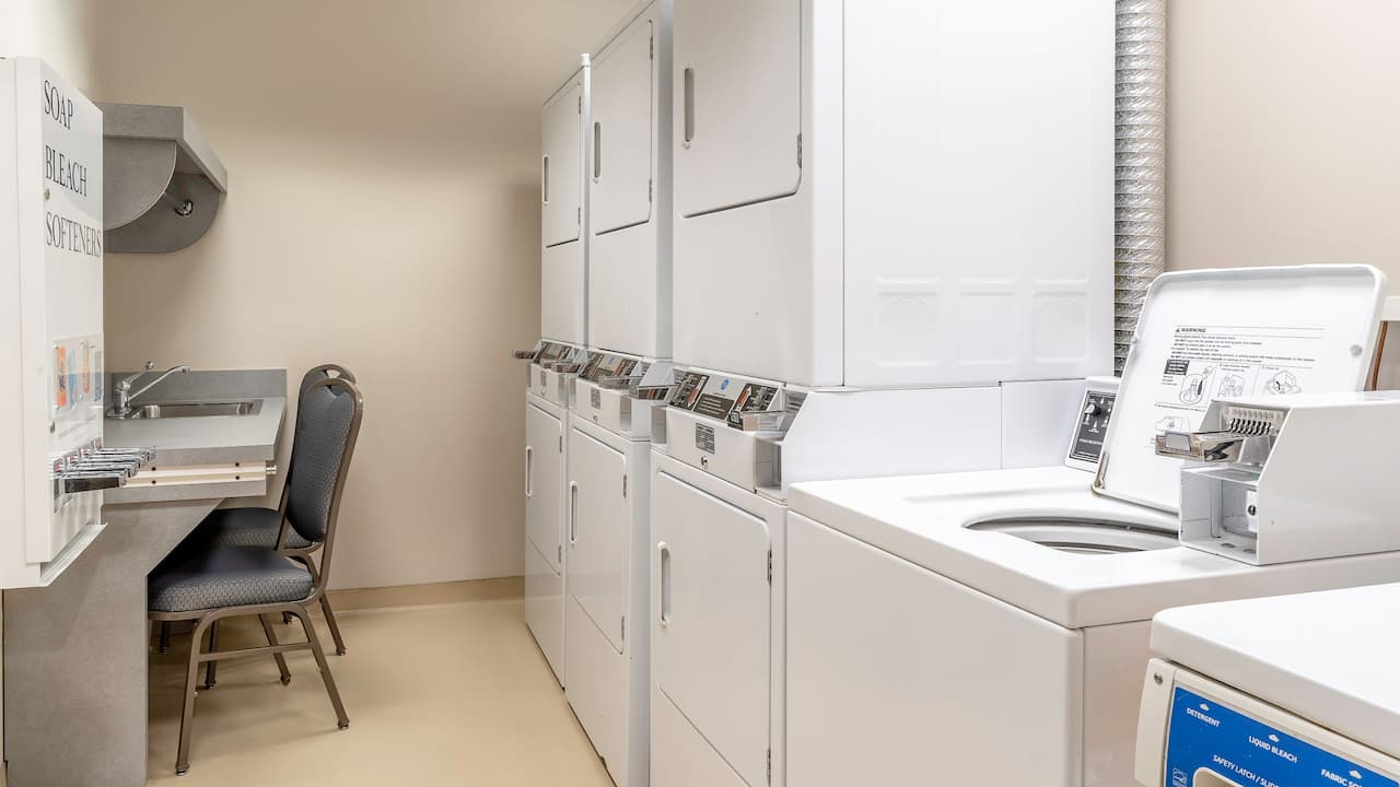 On-site guest paid laundry machines at Hyatt House Richmond / Short Pump
