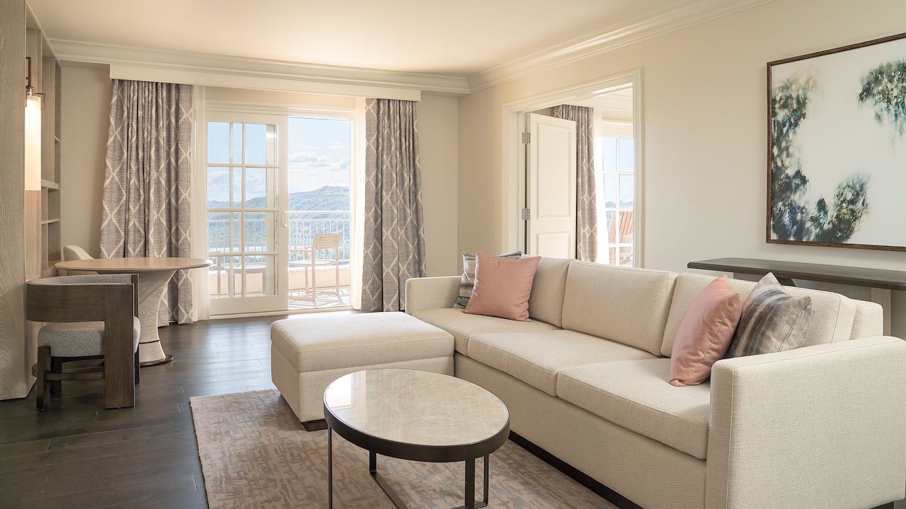 Coastal suite at a luxury San Diego resort