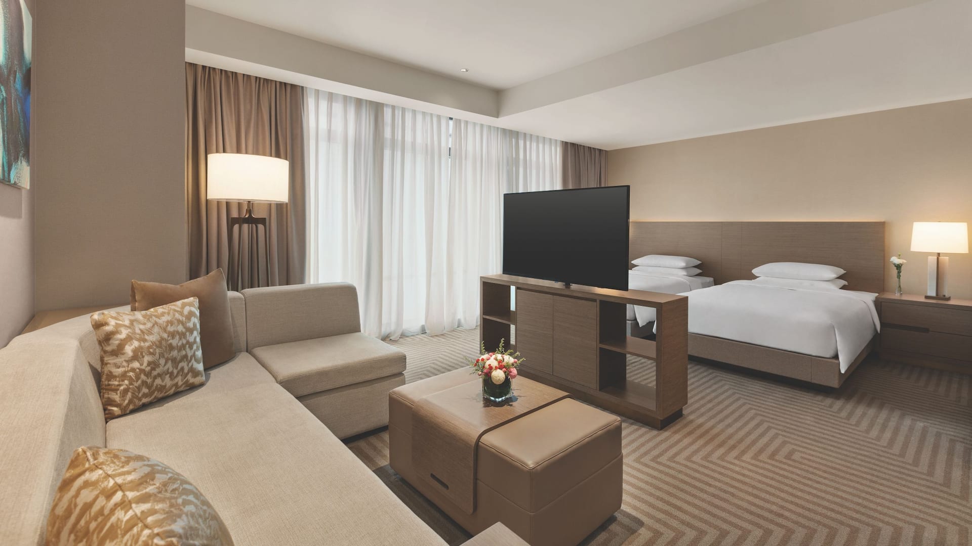 Hyatt House Chengdu Pebble Walk Kitchen Studio Plus Two Twin Beds w Sofa Bed