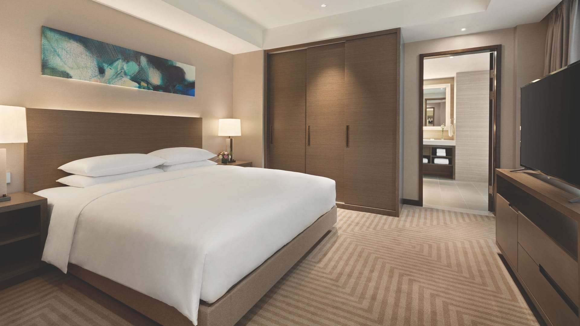 Hyatt House Chengdu Pebble Walk 2 BDRM Kitchen Suite w One K Bed Plus Two Twin Beds