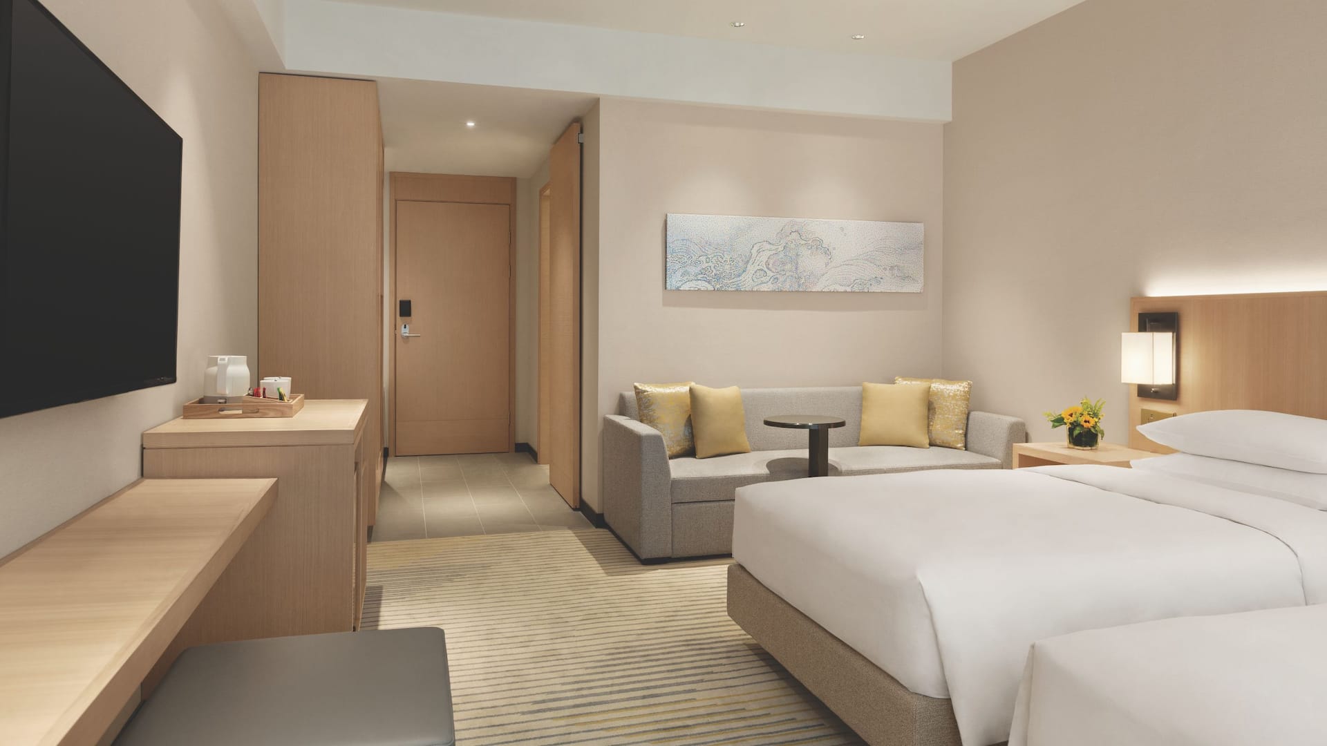Hyatt Place Chengdu Pebble Walk Two Twin Beds w Sofa Bed