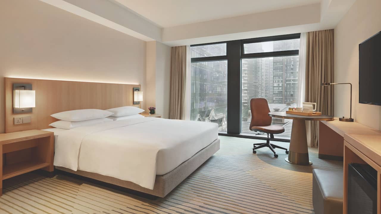 King Bed with Sofa Bed at Hyatt Place Chengdu Pebble Walk