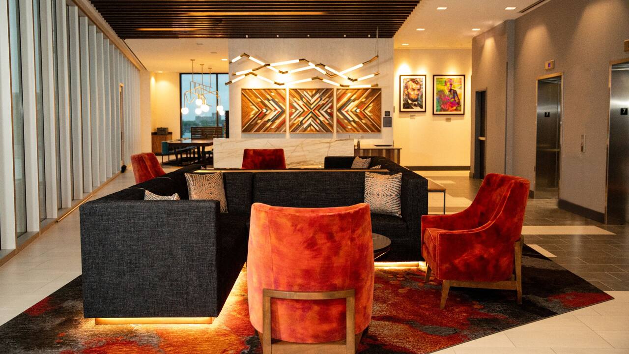 Lobby with seating area