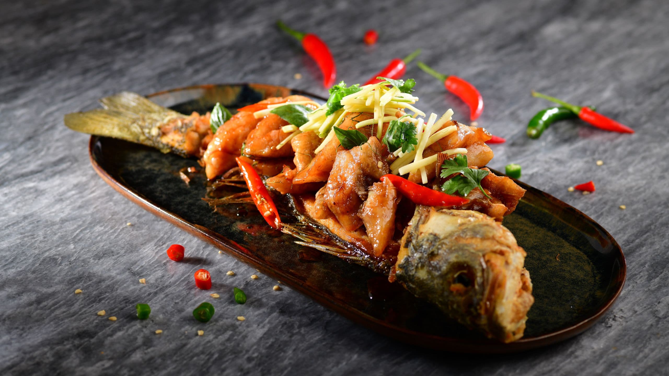 Hyatt Centric Victoria Harbour Hong Kong Cruise Wok Fried Seabass