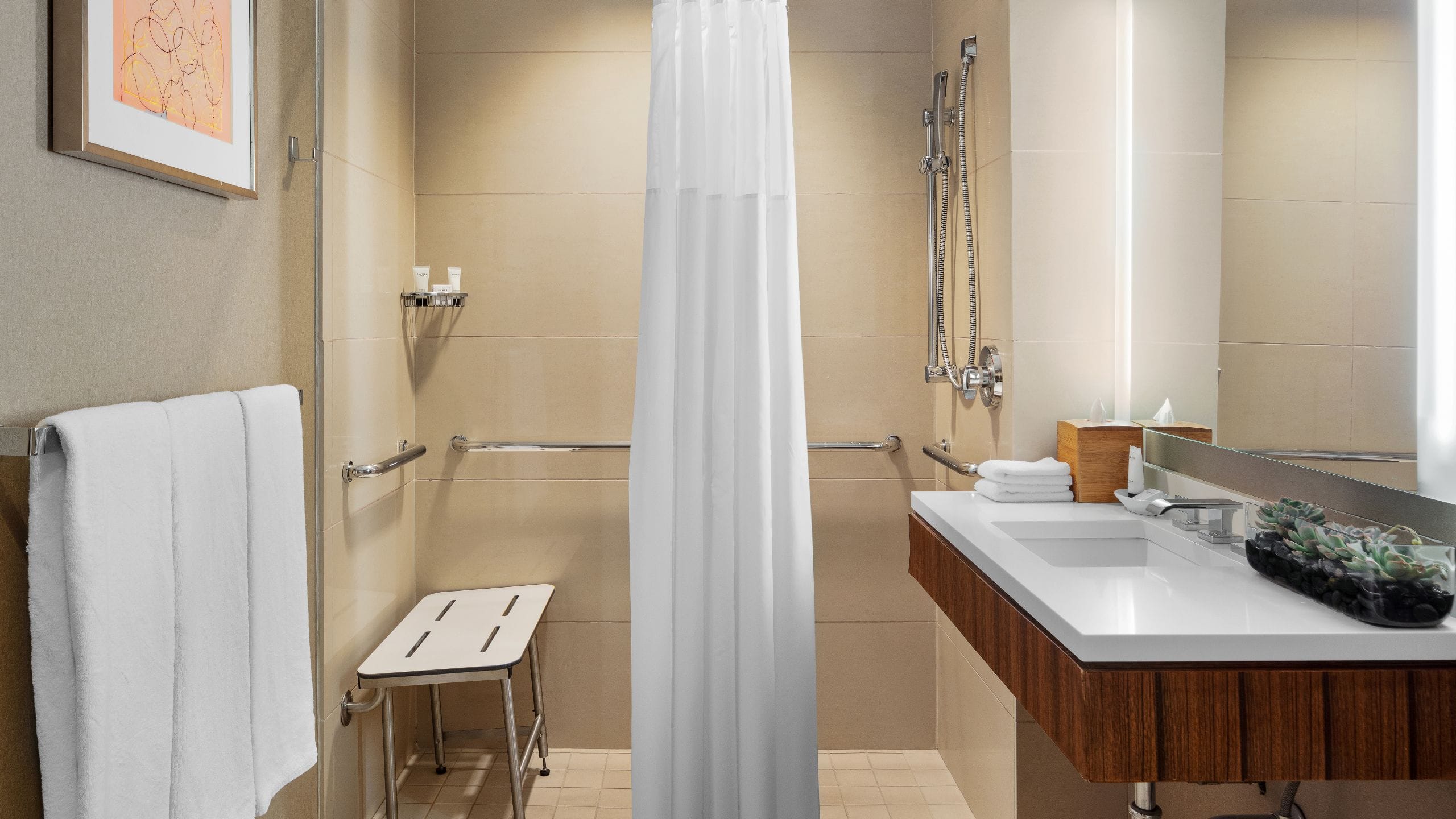 2 of 4 Hyatt Grand Central New York ADA Bathroom