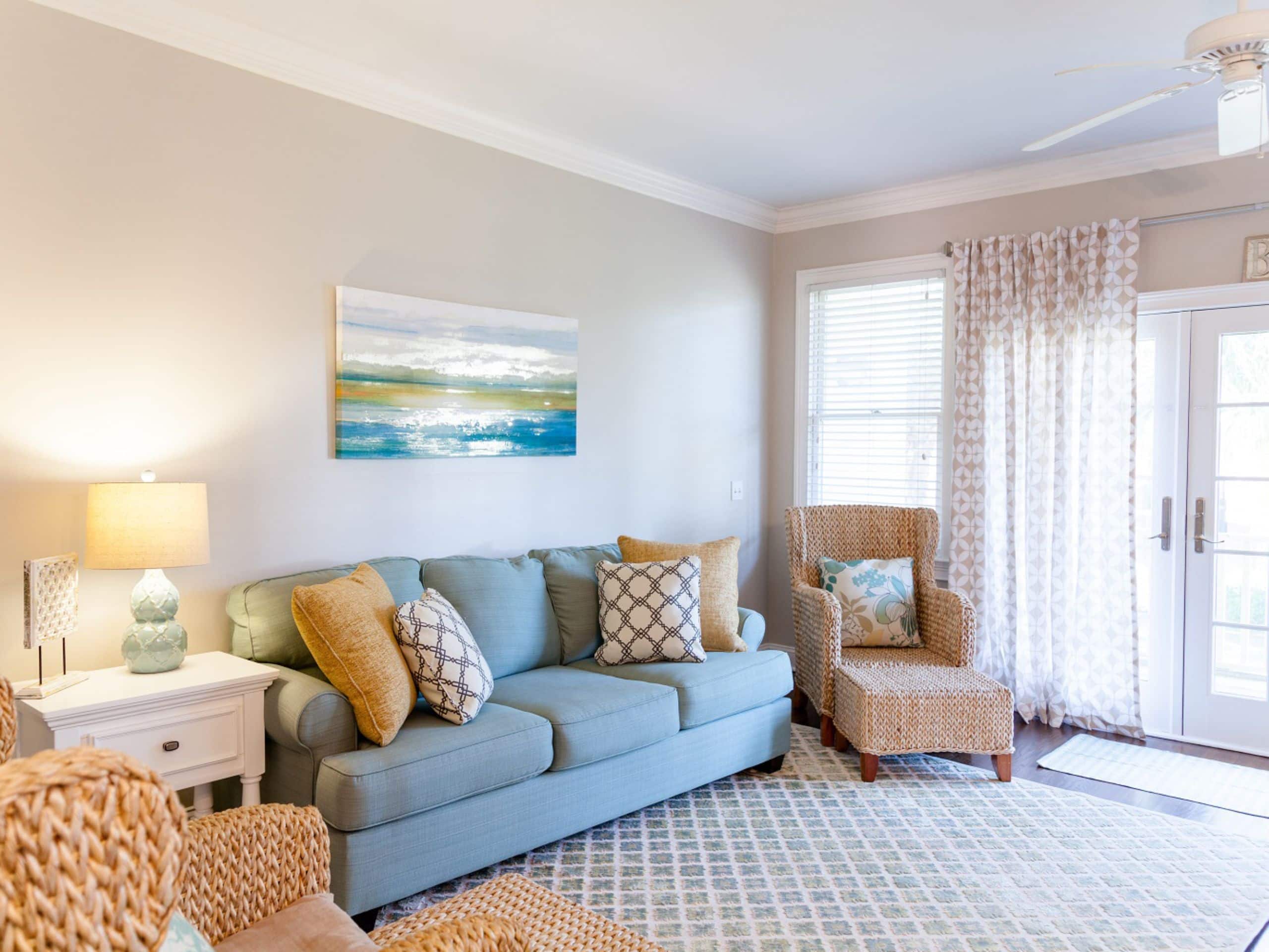 Wild Dunes Resort Vacation Rentals Three Bedroom Ocean View Home Living Room