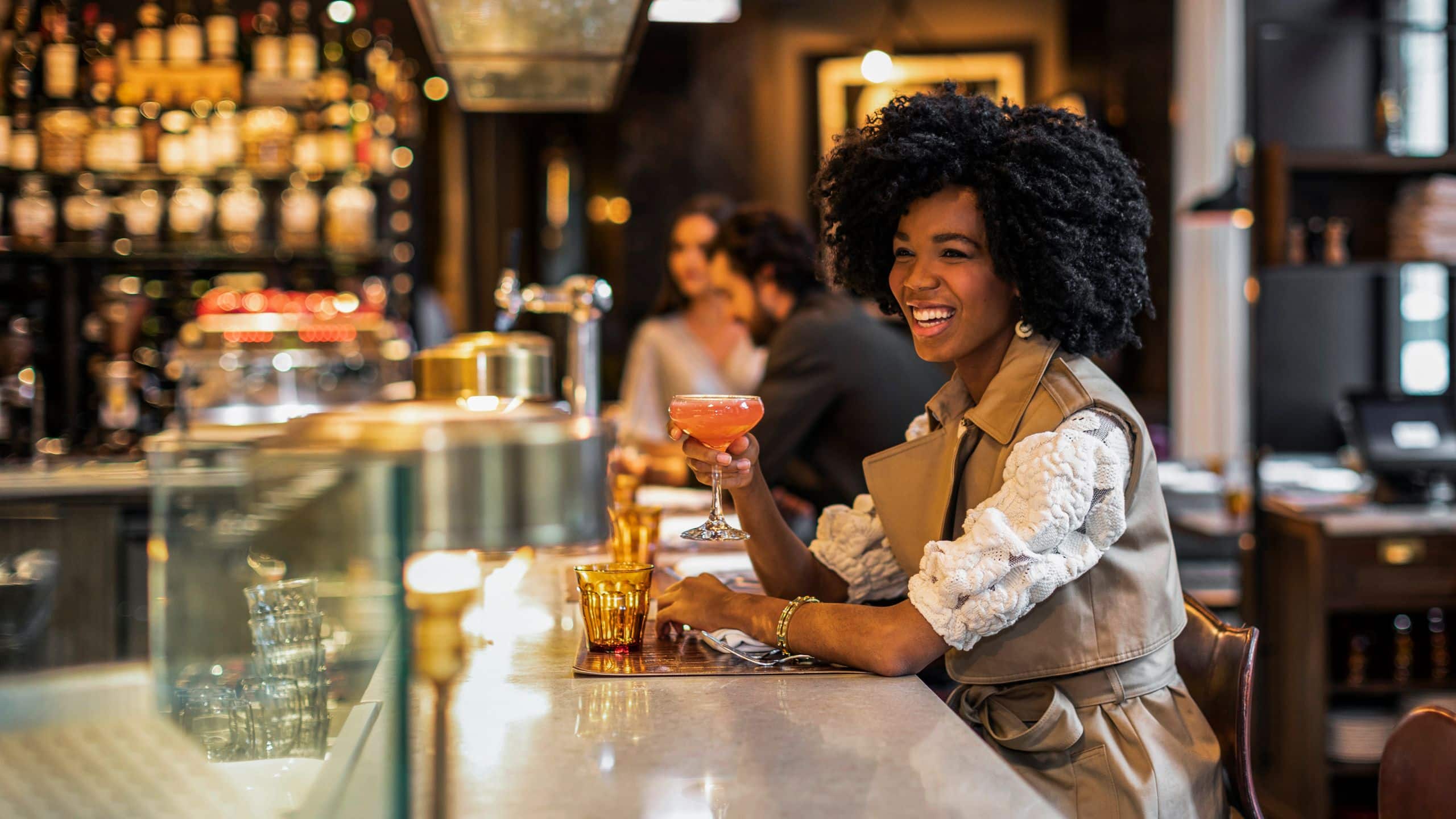 Thompson Hotels Woman at Bar