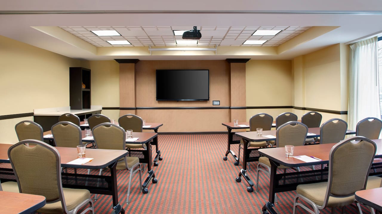 Meeting Room equipped with flat screen television 