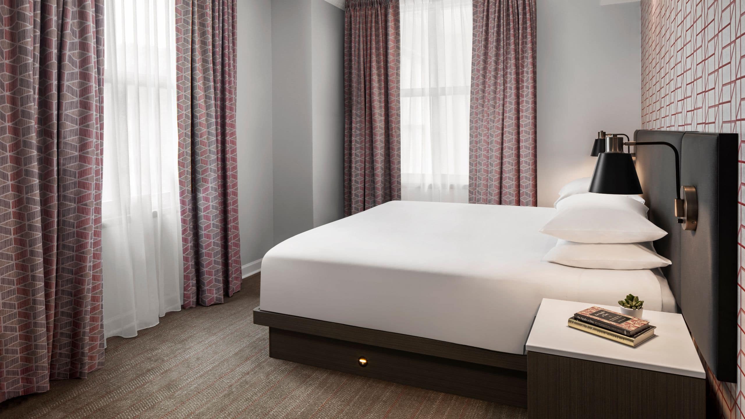Hyatt Centric Downtown Minneapolis One King Bed Suite Bedroom