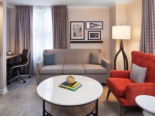 Hyatt Centric Downtown Minneapolis One King Bed Suite Living Area