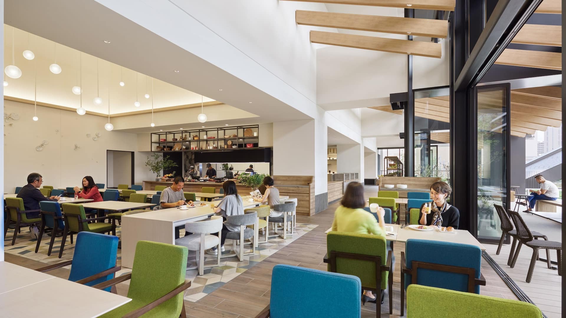 Hyatt House Kanazawa H Restaurant Daytime with Guests