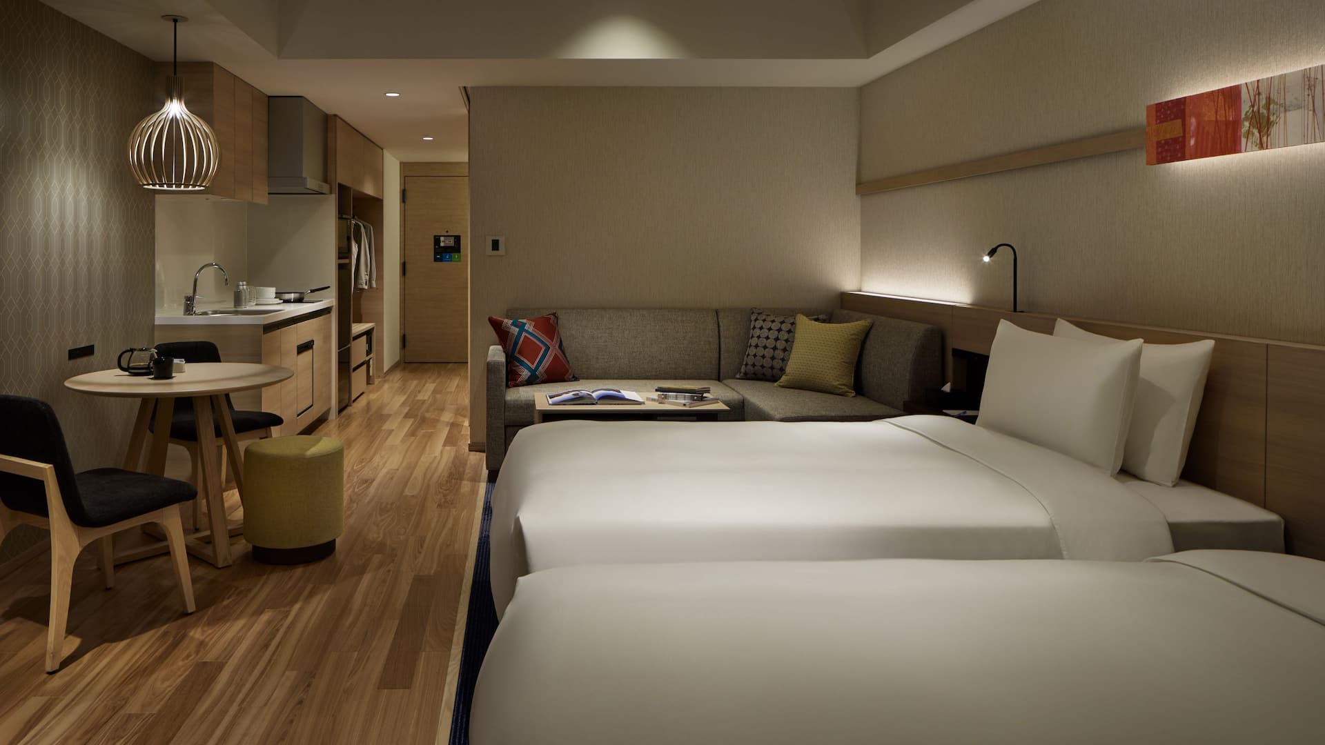 Hyatt House Kanazawa Kitchen Suite Nighttime