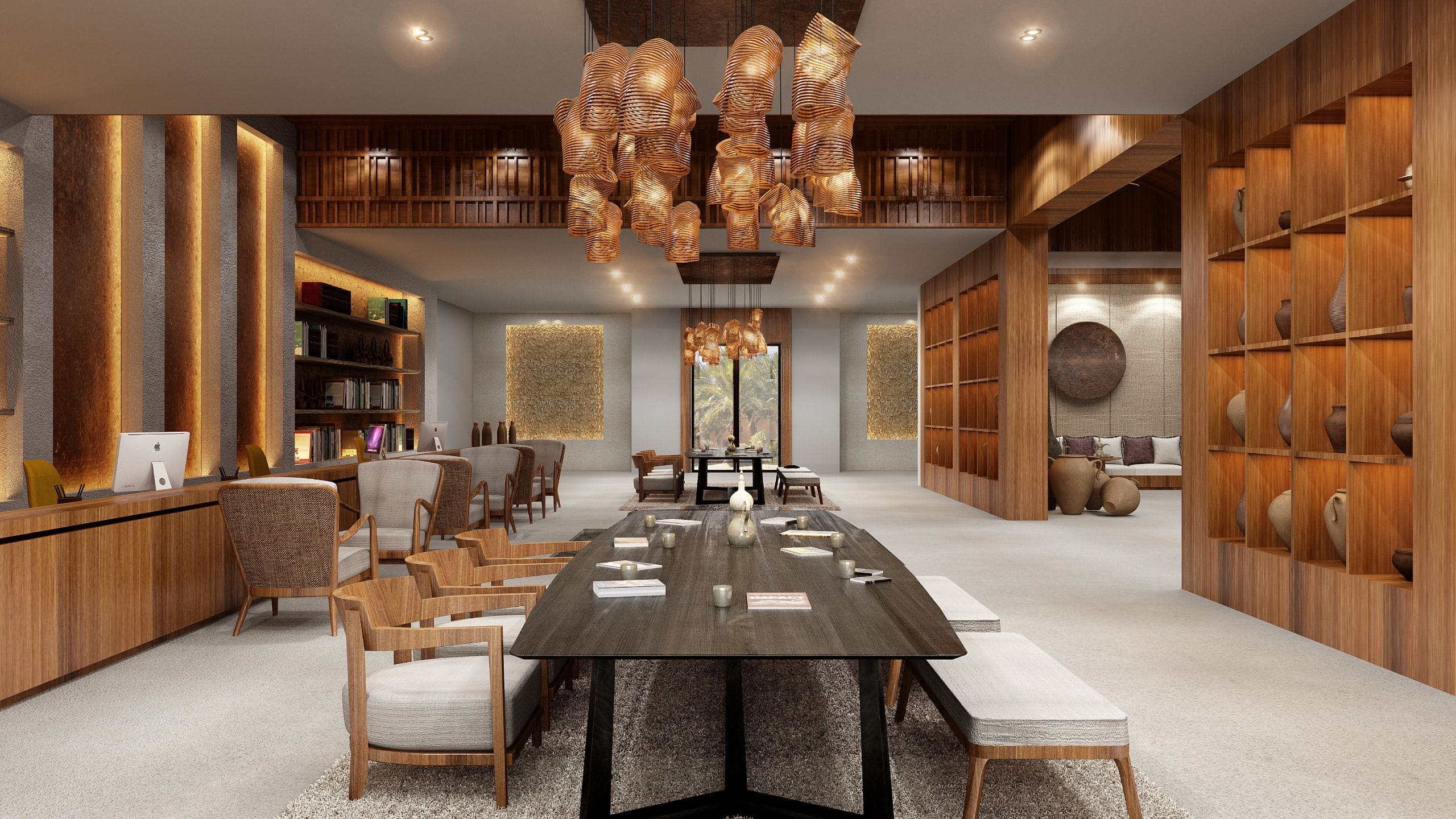 Alila Hinu Bay Reception Lounge Side View