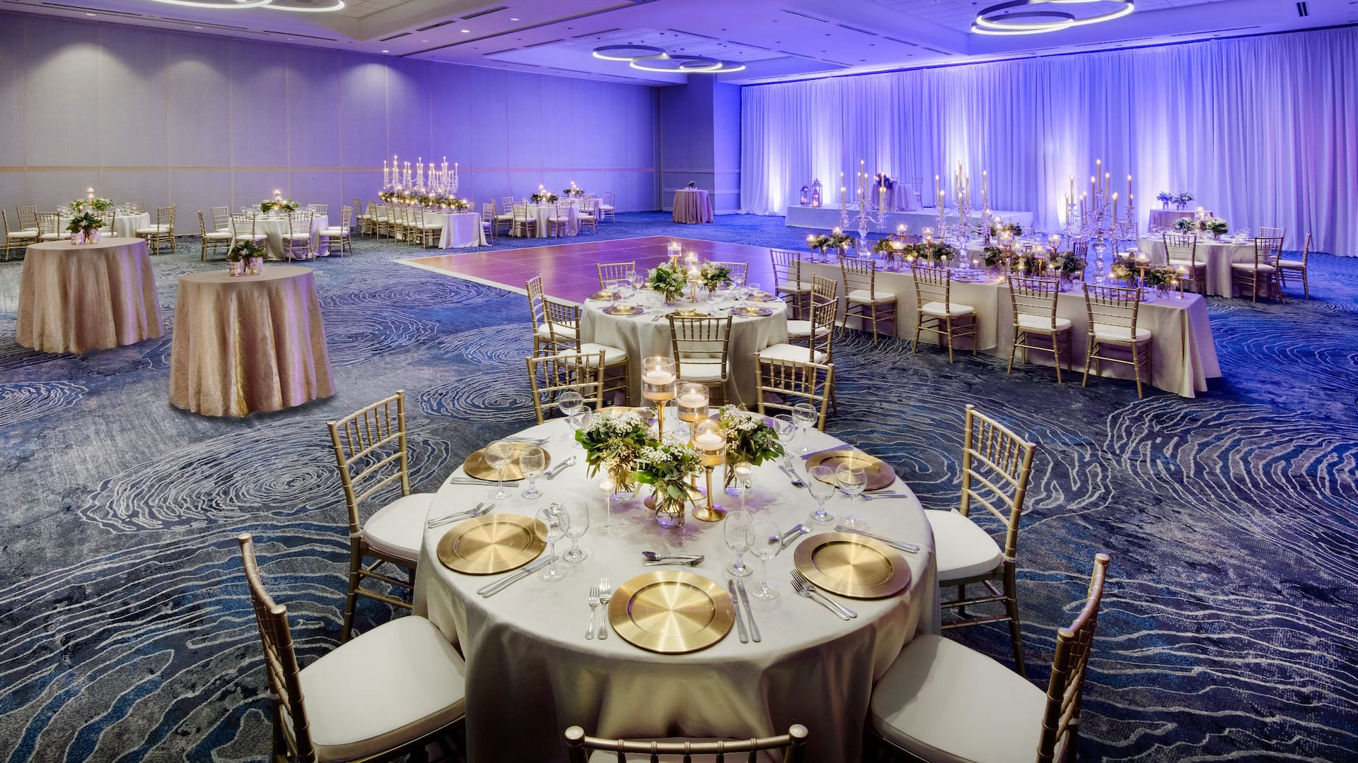 Hyatt Regency Dulles Luray Room DEF Wedding Reception Wide