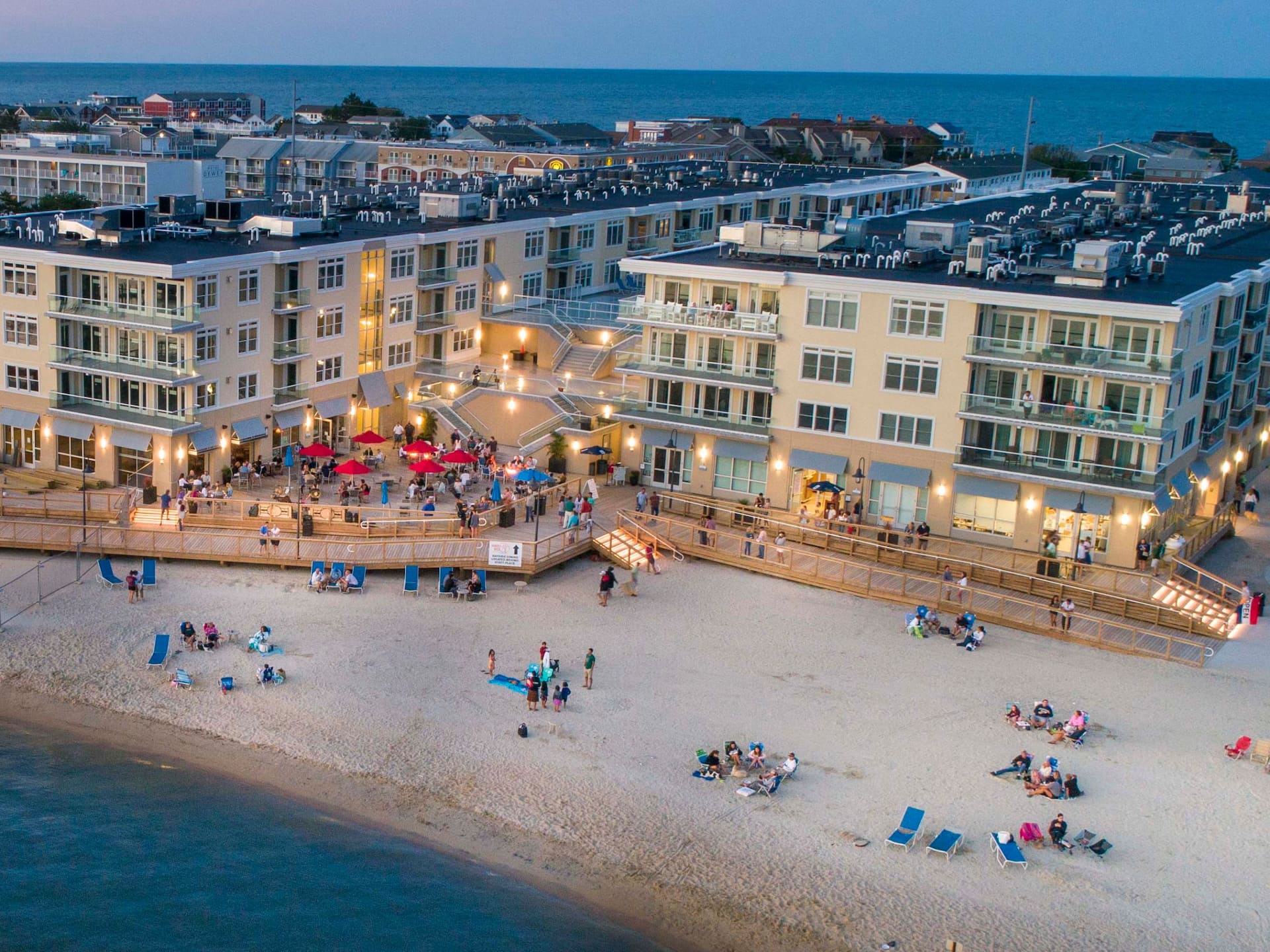 Hyatt Place Dewey Beach Sunset Deck Night