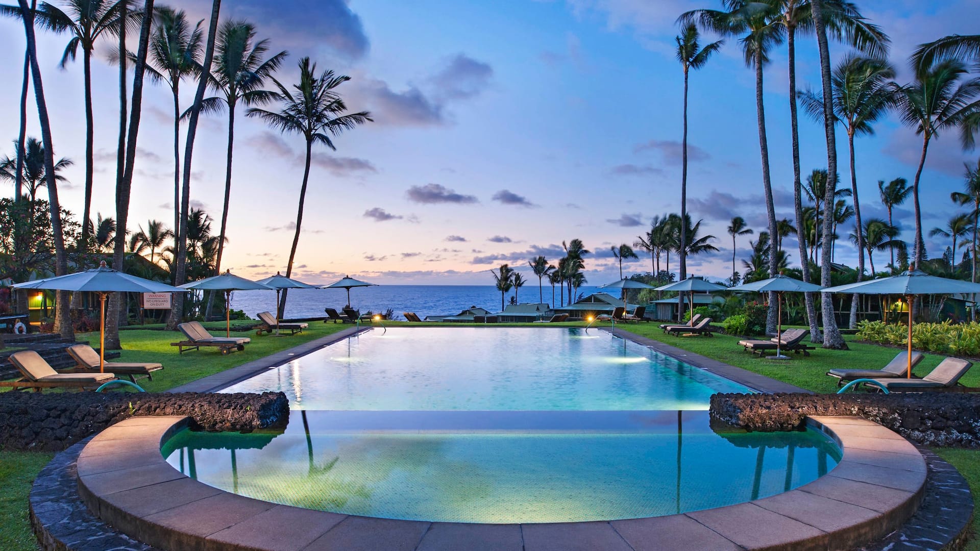 Hotel swimming pool in Hana, Maui