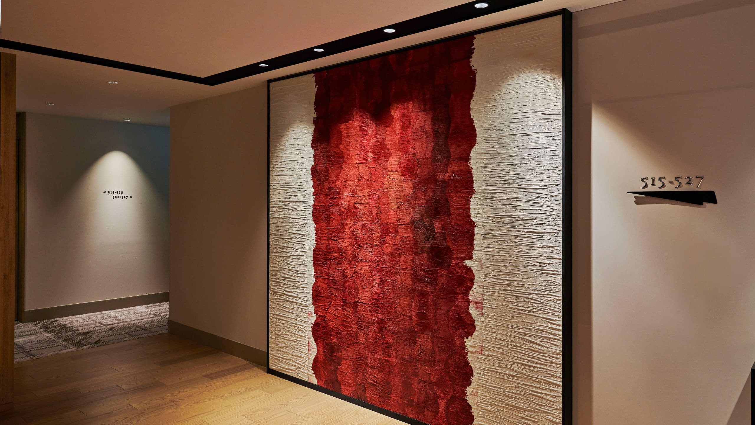 Hyatt Centric Kanazawa Elevator Hall Red