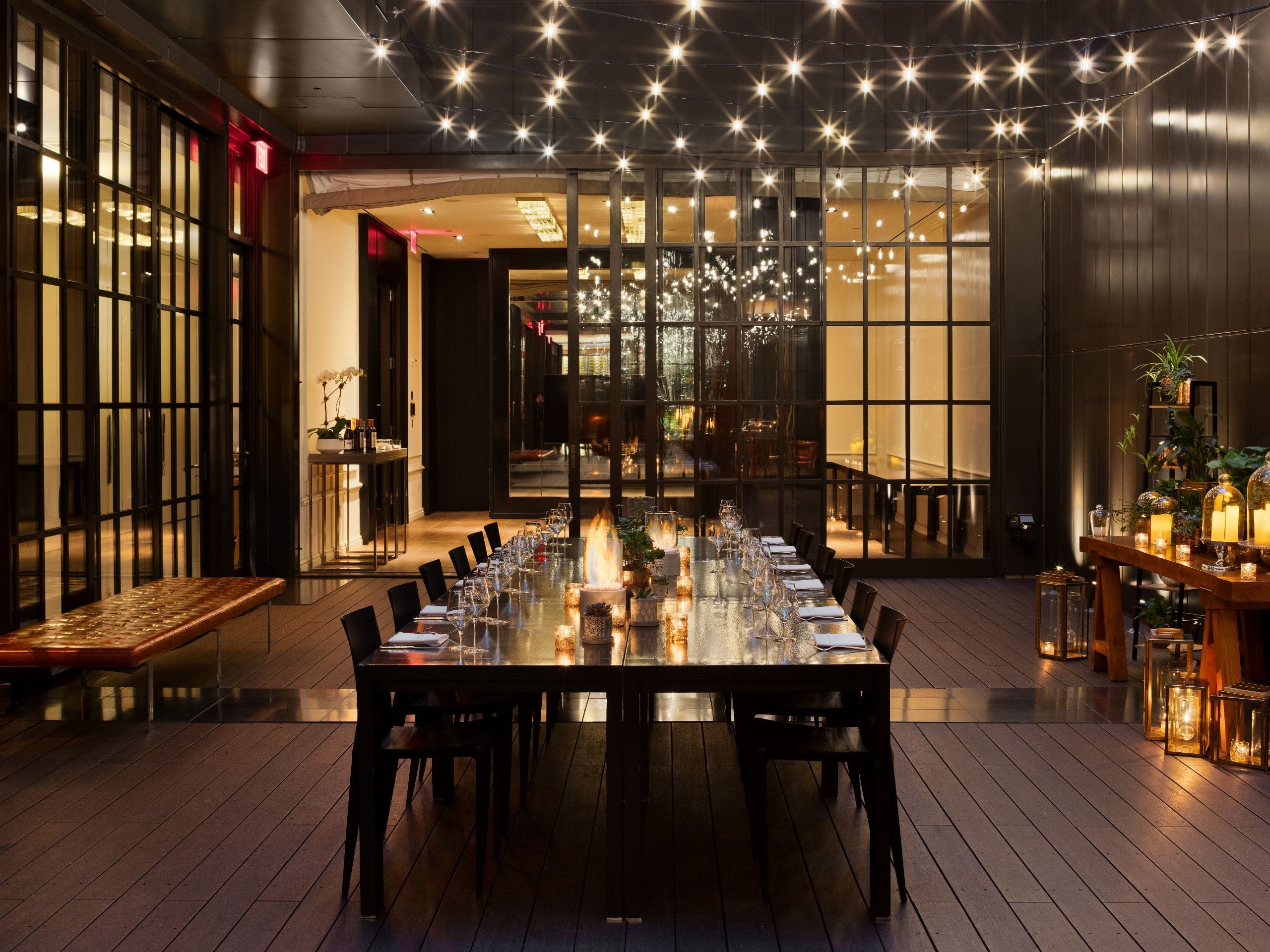 Andaz 5th Avenue Courtyard Dinner Reception